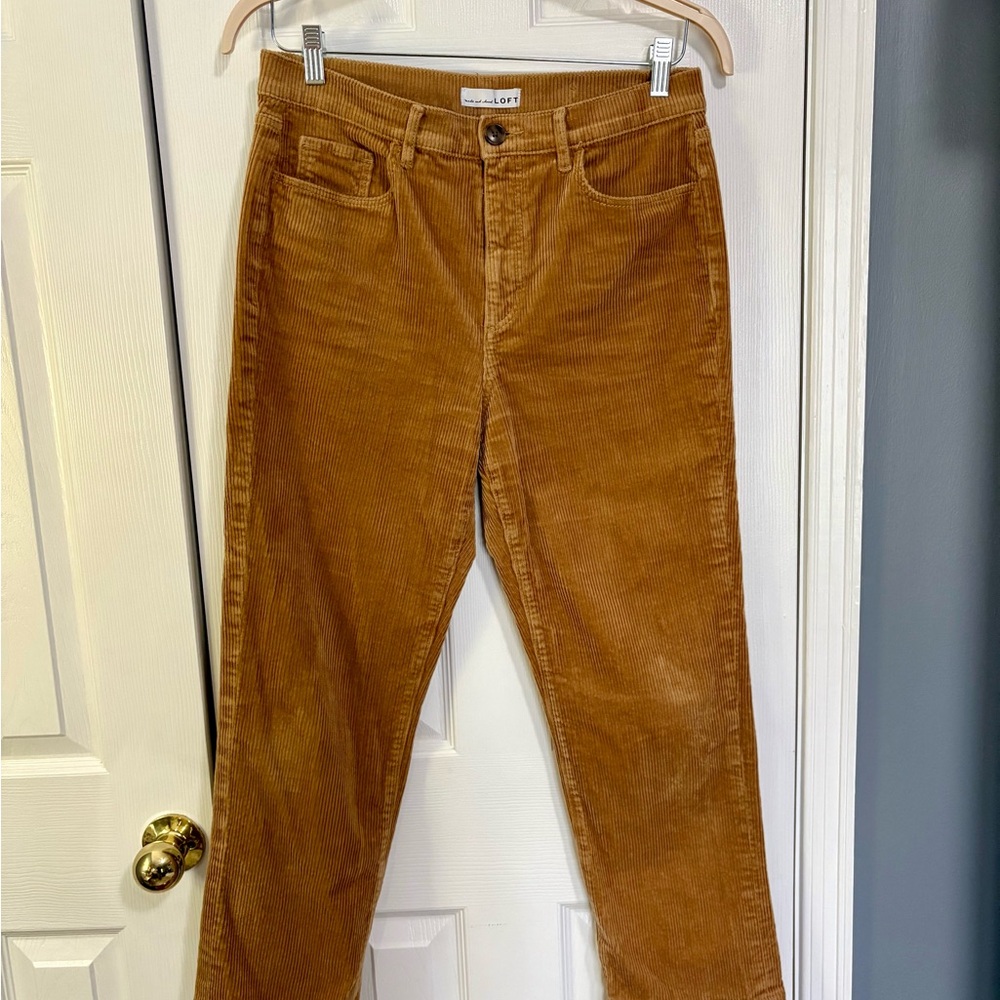 Women’s Curvy Corduroy Straight Leg Pants - LOFT Size 8 (29)